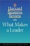 Cover of "Harvard Business Review on What Makes a Leader"