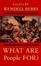 Cover of "What Are People For?"