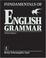Cover of "Fundamentals of English Grammar"
