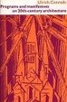 Cover of Programs and Manifestoes on 20th Century Architecture