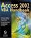 Cover of 'Access 2002 VBA Handbook'