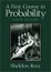 Cover of A First Course in Probability