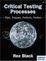 Cover of "Critical Testing Processes"