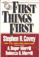 Cover of FIRST THINGS FIRST