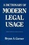 Cover of "A Dictionary of Modern Legal Usage"