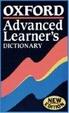 Cover of Oxford Advanced Learner's Dictionary of Current English
