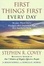 Cover of "First Things First Every Day"
