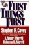 Cover of "FIRST THINGS FIRST"