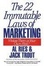 Cover of "The 22 Immutable Laws of Marketing"