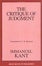 Cover of The Critique of Judgment