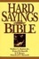 Cover of "Hard Sayings of the Bible"