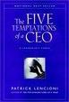 Cover of The Five Temptations of a CEO