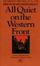 Cover of "All Quiet on the Western Front"
