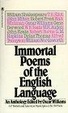 Cover of Immortal Poems of the English Language