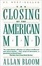 Cover of The Closing of the American Mind