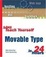 Cover of "Sams Teach Yourself Movable Type in 24 Hours"