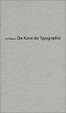 Cover of Die Kunst der Typographie