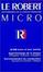 Cover of Le Robert Micro de la langue française, édition 1998