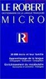 Cover of Le Robert Micro de la langue française, édition 1998