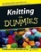 Cover of "Knitting for Dummies"