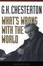 Cover of "What's Wrong With the World"
