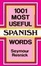 Cover of "1001 Most Useful Spanish Words"