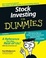 Cover of Stock Investing For Dummies
