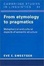 Cover of "From Etymology to Pragmatics"
