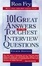Cover of '101 Great Answers to the Toughest Interview Questions'