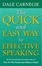 Cover of 'The Quick and Easy Way to Effective Speaking'
