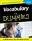 Cover of "Vocabulary for Dummies"
