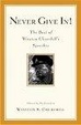 Cover of Never Give In! The Best of Winston Churchill's Speeches
