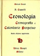 Cover of Cronologia, cronografia e calendario perpetuo