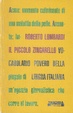 Cover of Il piccolo zingarello