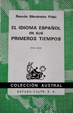 Cover of El idioma español en sus primeros tiempos