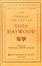 Cover of 'Selections from The Female Spectator'