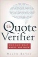 Cover of The Quote Verifier
