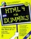 Cover of "Html 4 for Dummies"