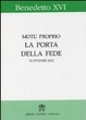 Cover of Motu proprio la Porta della Fede