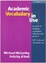 Cover of Academic Vocabulary in Use Edition with answers