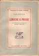 Cover of Liriche e Prose