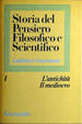 Cover of Storia del pensiero filosofico e scientifico