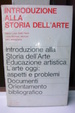 Cover of Introduzione alla storia dell'arte