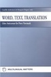 Cover of Word, Text, Translation