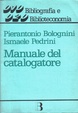 Cover of Manuale del catalogatore