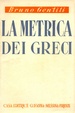 Cover of La metrica dei greci