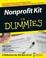 Cover of Nonprofit Kit For Dummies