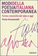 Cover of Modi della poesia italiana contemporanea