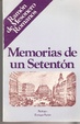 Cover of Memorias de un setentón