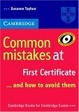 Cover of Common Mistakes at First Certificate ... and how to Avoid them